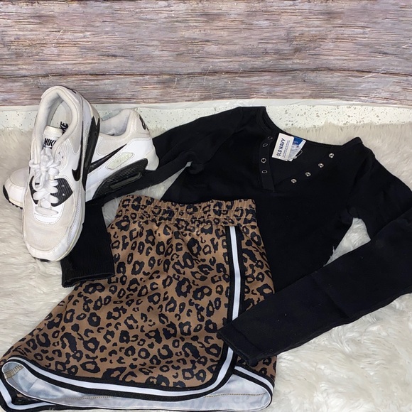 No Boundaries Pants - Leopard Print Athletic Shorts